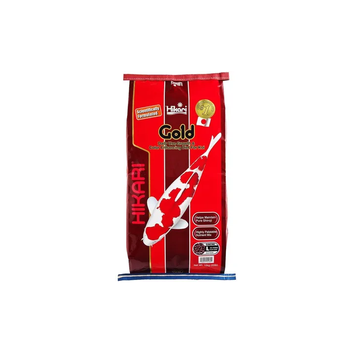 HIKARI Gold large 10kg dla koi i innych ryb stawowych.