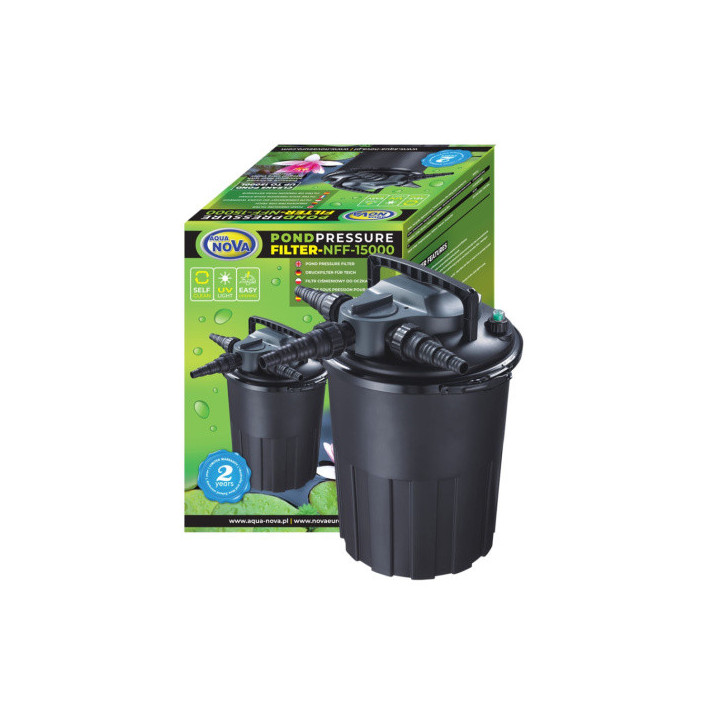 NFF-15000- Filtr ciśnieniowy Aqua Nova NFF z systemem samoczyszczenia SELF CLEAN  UV 36W.