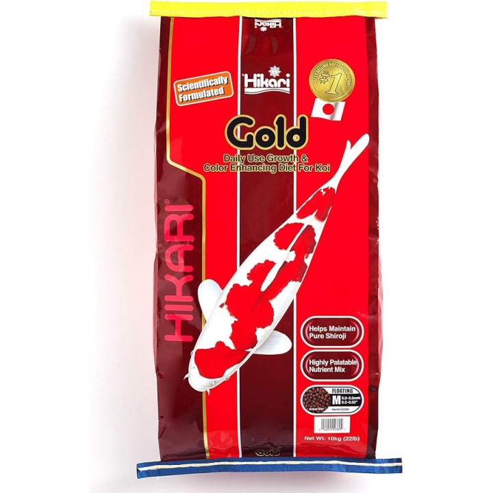 HIKARI GOLD MEDIUM 10KG POKARM DLA KOI I INNYCH RYB.