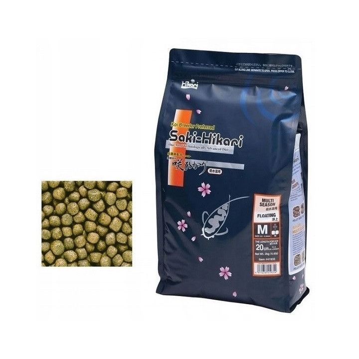 HIKARI SAKI  MULTI-SEASON M 5kg - Pływający, perfekcyjna dieta dla karpi Koi przy niskich temperaturach.